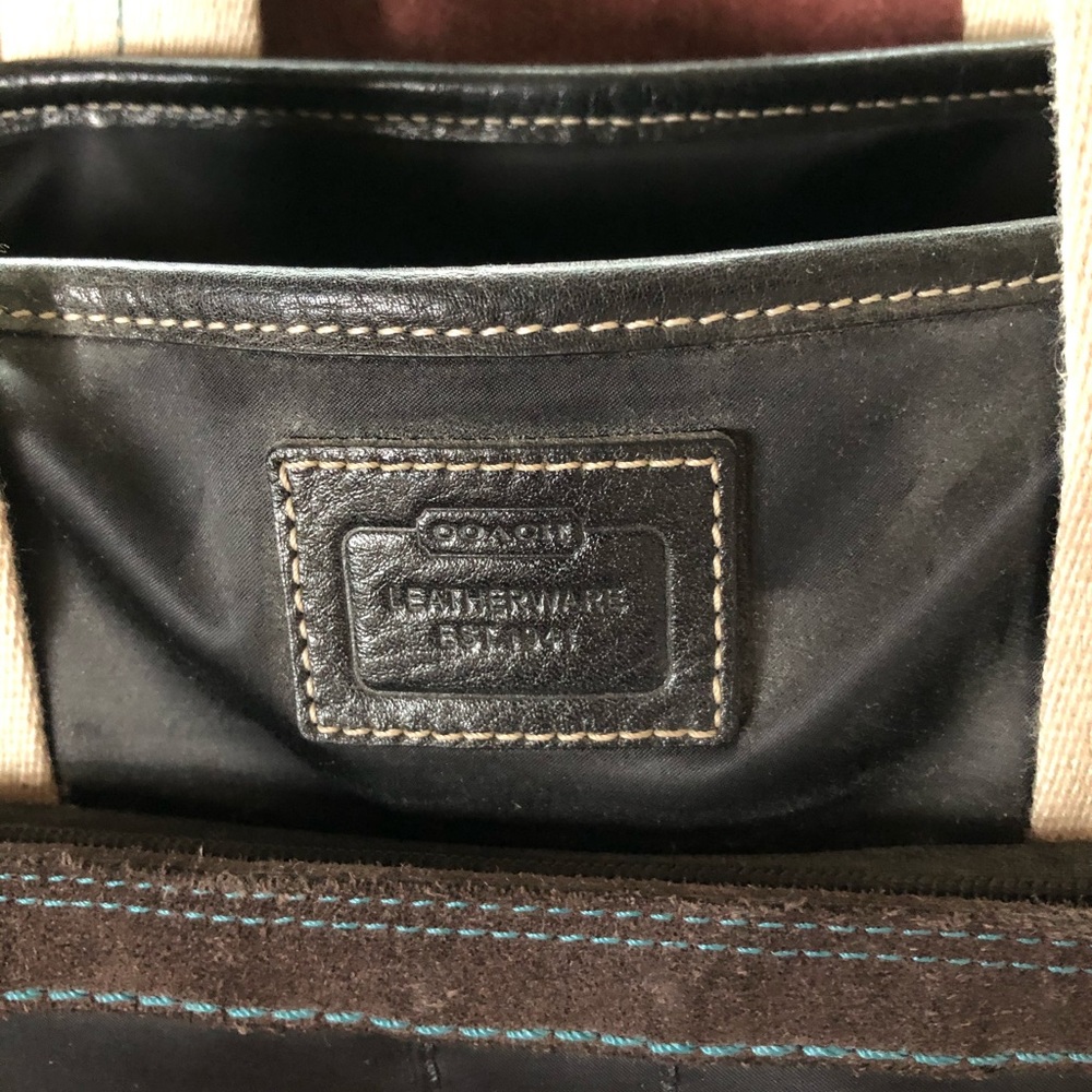 Authentic Black Coach Tote Bag - Picture 6 of 7